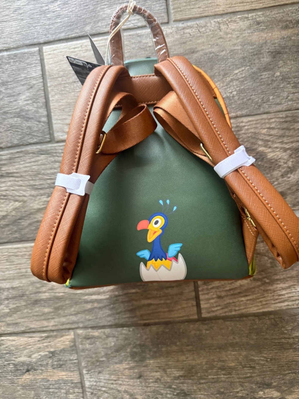Loungefly Pixar Kevin Character Mini Backpack - Yellow, Blue, Orange, Pink - Picture 2 of 4